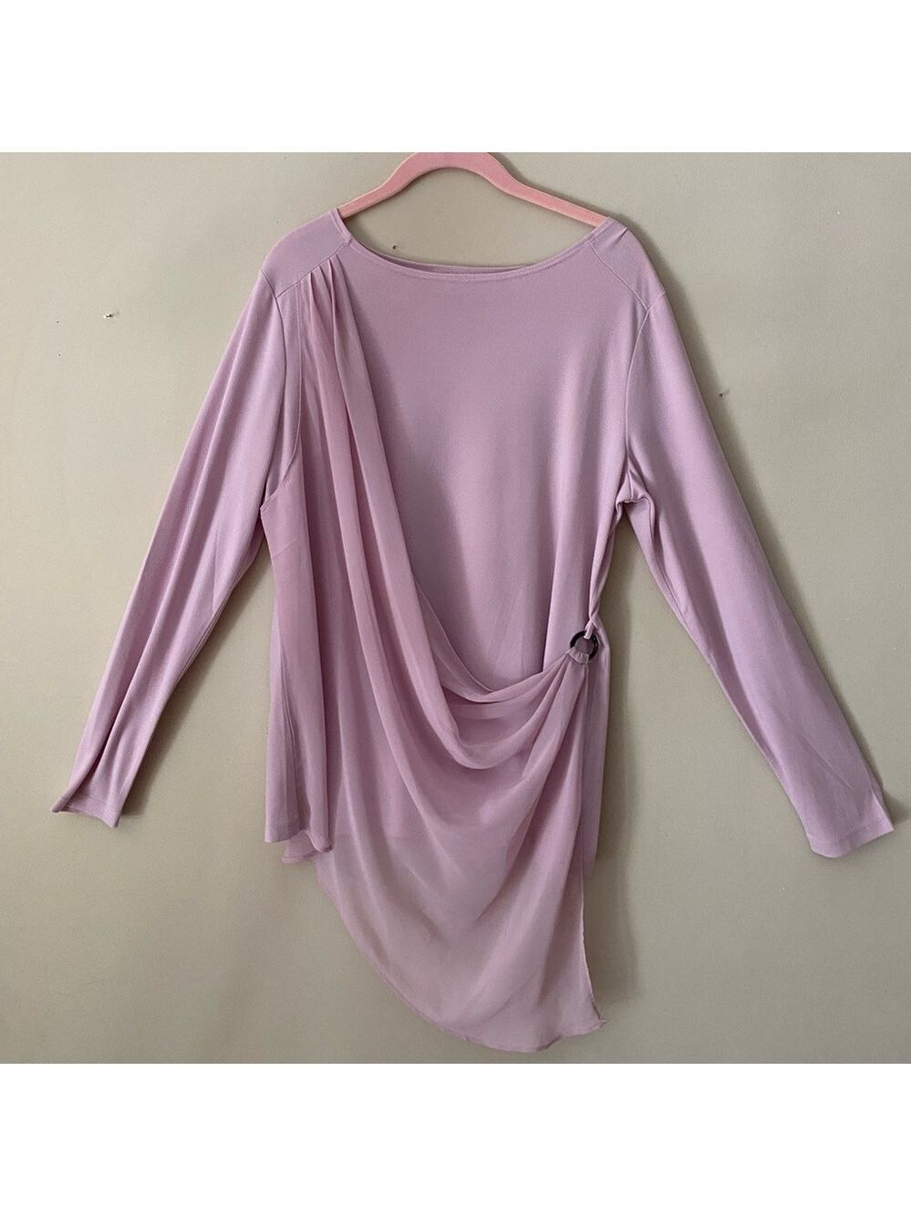 Simonton Says Mauve Tunic with Buckle Loop Detail M